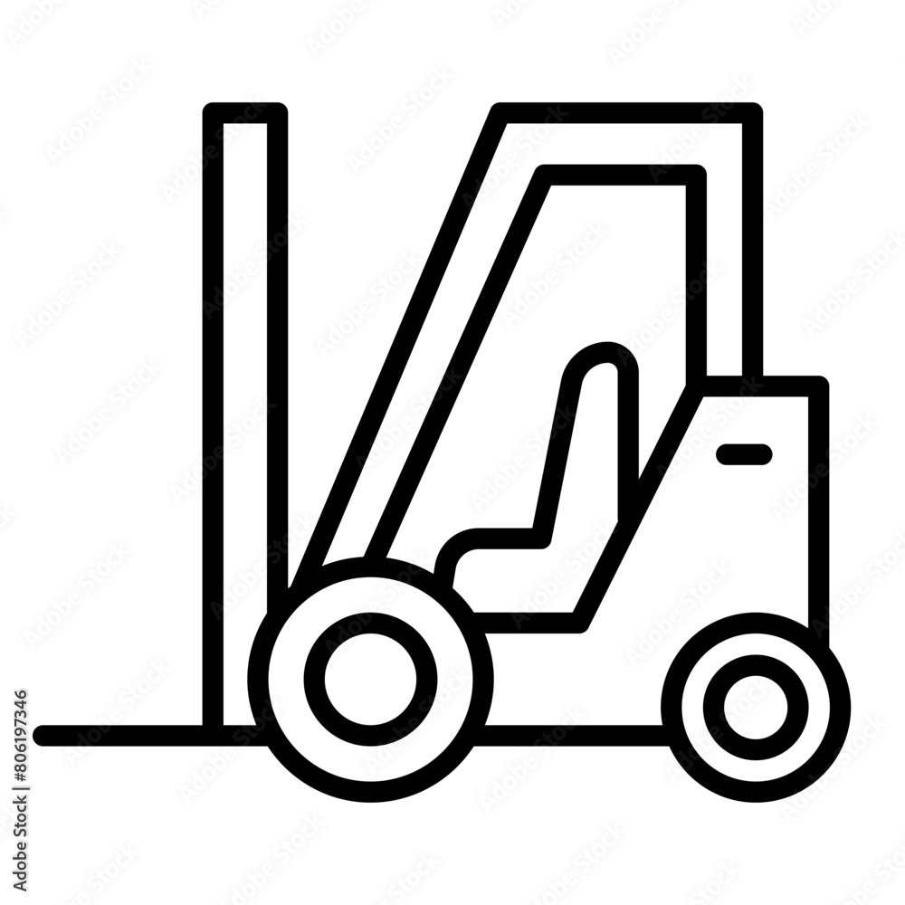 Poster Forklift icon