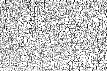 Shards. Cracked surface. Broken glass. Vector illustration. Monochrome background of coarse soil