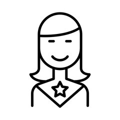Super woman icon