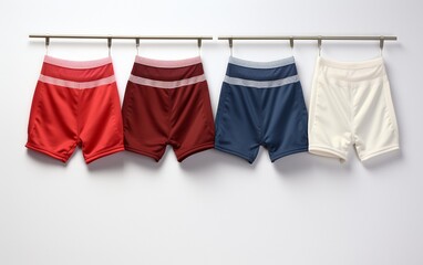 Volleyball Shorts on White Background
