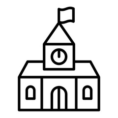 School building icon