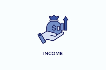 Income Vector Icon Or Logo Illustration