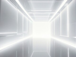 corridor with a window