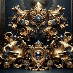 Ornate Baroque Style Mirror