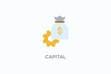 Capital Vector Icon Or Logo Illustration