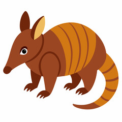 Armadillo vector art silhouette illustration