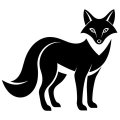 Fox vector silhouette illustration art