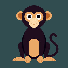 Obraz premium Monkey vector illustration