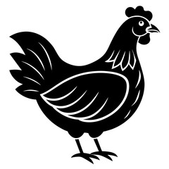 Hen vector icon