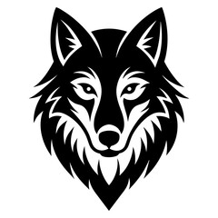 wolf head logo vector illustration