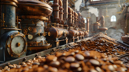 Ultra Realistic Animated Video: Historical Evolution of Chocolate Production from Ancient to Modern Factories