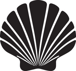 Pearl Shell silhouette on white background. Pearl Shell logo