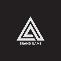 A letter triangle logo design