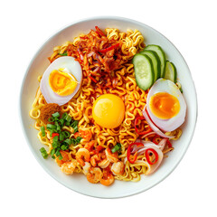 Delicious Noodles, Indonesian Culinary Delight, Isolated on Transparent Background. PNG