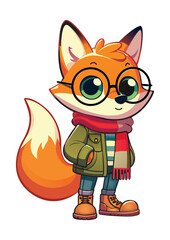 Cute Fox Illustration