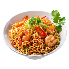 Delicious Noodles, Indonesian Culinary Delight, Isolated on Transparent Background. PNG