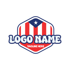 puerto rican logo design  vector