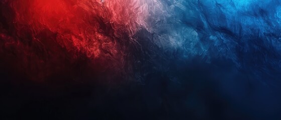 Fototapeta premium An elegant backdrop in dark matte tones, showcasing a vibrant gradient of azure, vermilion, and ruby waves, leaving room for creative design