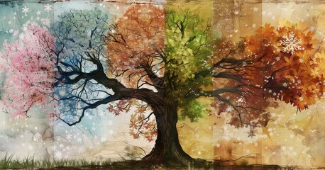 The Change of Four seasons