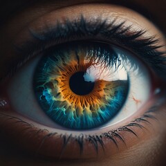 Naklejka premium eye of the person