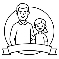 Honor Dad's Love Heartfelt Vector Art for Father's Day Celebration