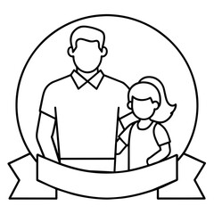 Thank Dad with Sentimental Vector Art on Father's Day