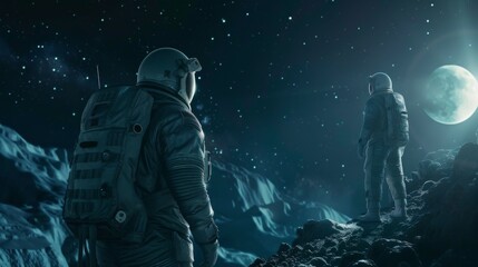 Cosmic Odyssey: Astronauts in Space Exploring the Wonders