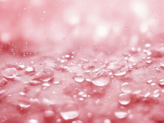 pink water drops