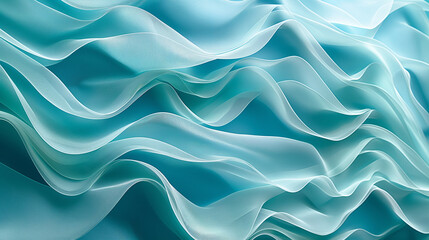 Fototapeta premium Serene Aqua Waves Abstract Background Texture