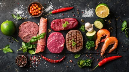 An assortment of plant-based meat options designed to offer delicious alternatives while reducing carbon footprint