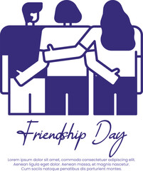 Vector friendship day illustration