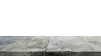 Concrete podium product display isolated on transparent background