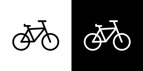 Urban Cycling Icon Set. City bike vector symbol. Modern bicycle riding sign.