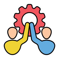 Teamwork Icon Color