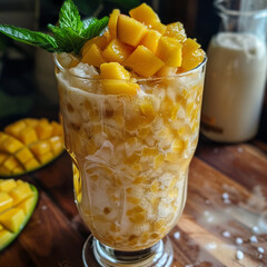 pineapple juice in a glass