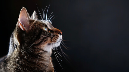 Solitude in Sunlight: A Serene Cat Basks in a Gentle Beam