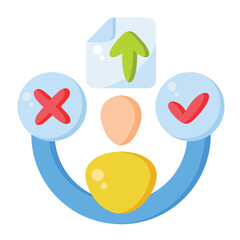 Responsibility  Icon Flat color