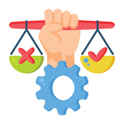 Equality  Icon Flat color