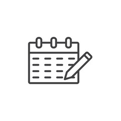 Planner Icon Set. Calendar vector symbol for scheduling. Date and event reminder sign. Daily organizer icon.