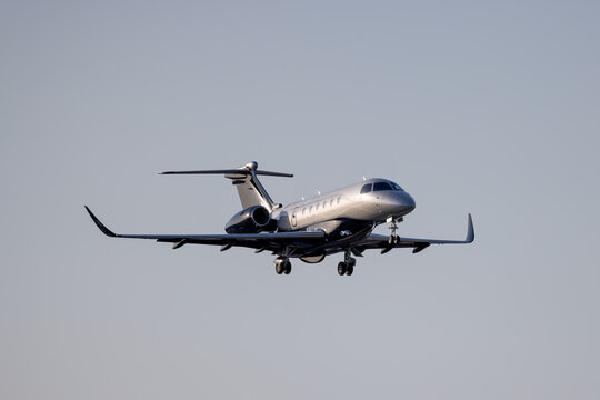 Graceful Touchdown: Embraer Praetor 600 at Warsaw Chopin Airport