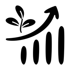 Growth  Icon Glyph