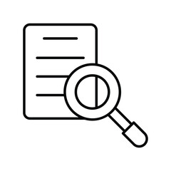 research icon with white background vector stock illustration