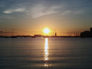 Naklejka premium Ibiza Sunset Coast