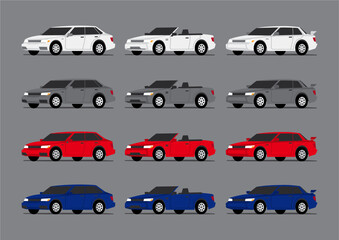 multiple type of car automobile vehicle