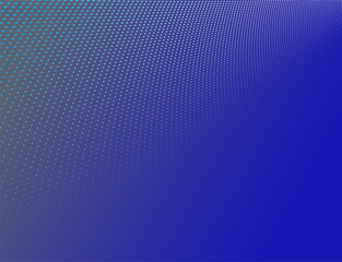 Abstract vector background with dots in motion like particles, technology halftone big data theme backdrop, dark blue minimal 3D perspective design.