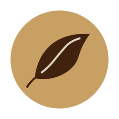 葉っぱのアイコン　シルエット