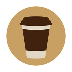 テイクアウトコーヒーのアイコン　シルエット