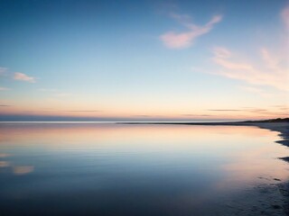 sunset over the lake