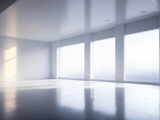 Fototapeta premium empty white room