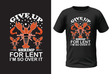 Shrimp t-shirt design